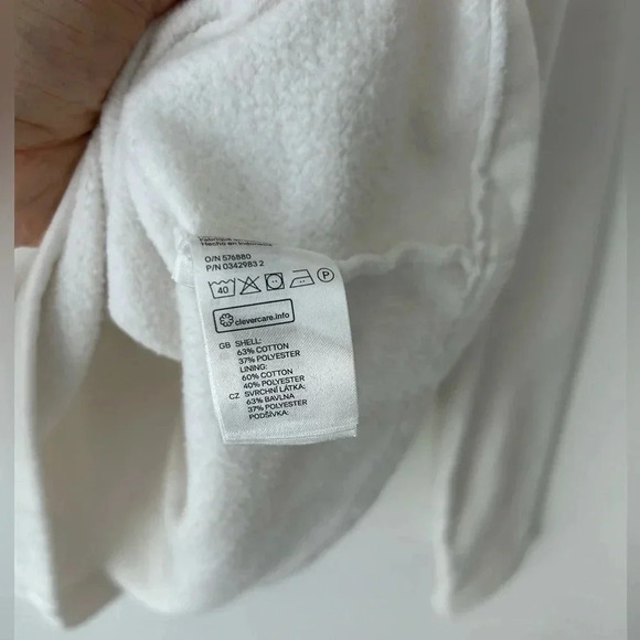 H&M white half zipper  sweater - Picture 7 of 8